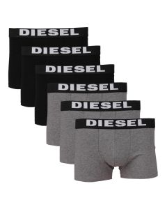 Diesel 6-pack Boxers Grijs/Zwart