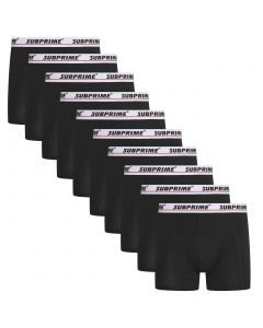 Subprime 10-Pack Boxershorts Stripe Black