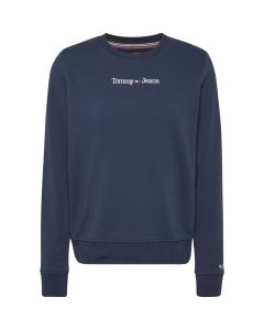 Tommy Jeans Reg Serif Linear Sweater Twilight Navy