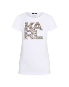 Karl Lagerfeld Library Logo Shirt - Wit