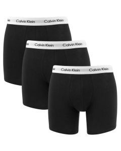 Calvin Klein 3-Pack Long Fit Boxers Zwart
