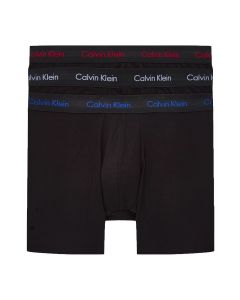 Calvin Klein 3-Pack Long Fit Boxers Zwart Colour Logo