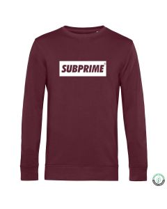 Subprime Sweater Block Burgundy